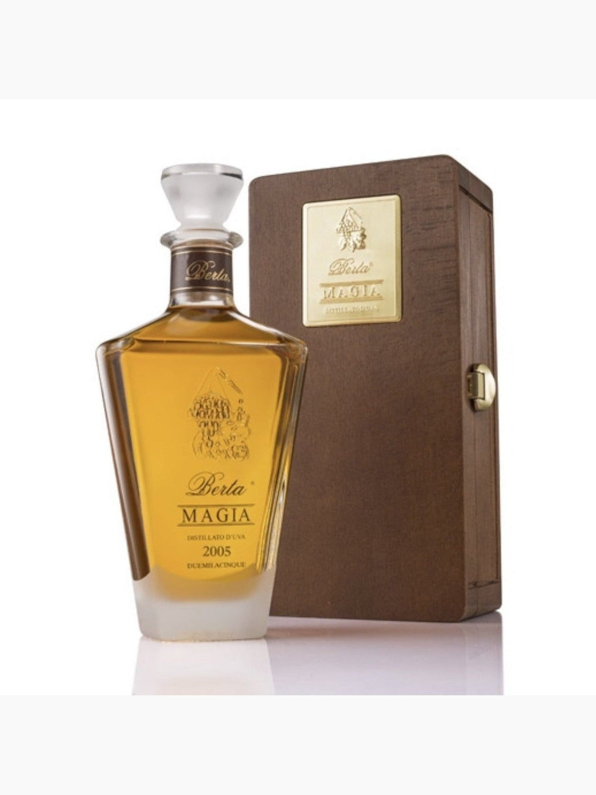 Grappa Magia con cofanetto di legno Distillerie Berta
