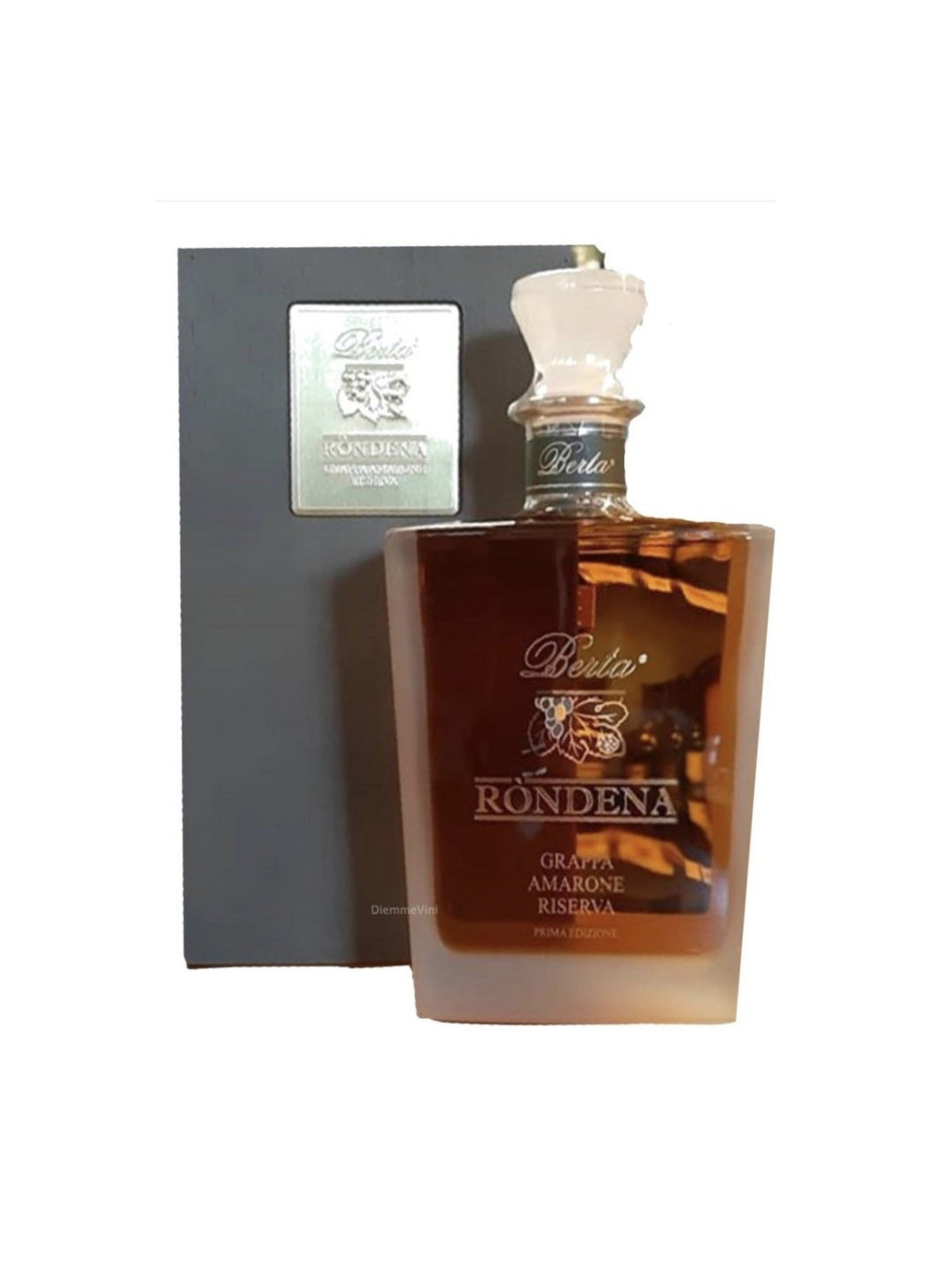 Grappa Ròndena con cofanetto di legno Distillerie Berta