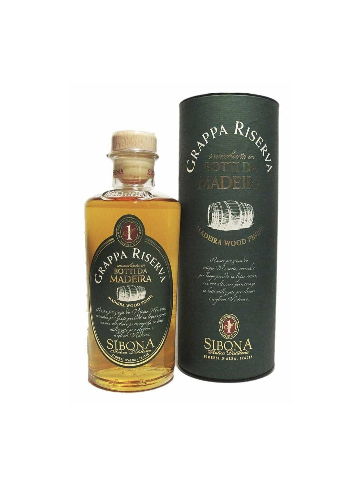 Grappa Riserva in botti da Madeira con astuccio Distilleria Sibona