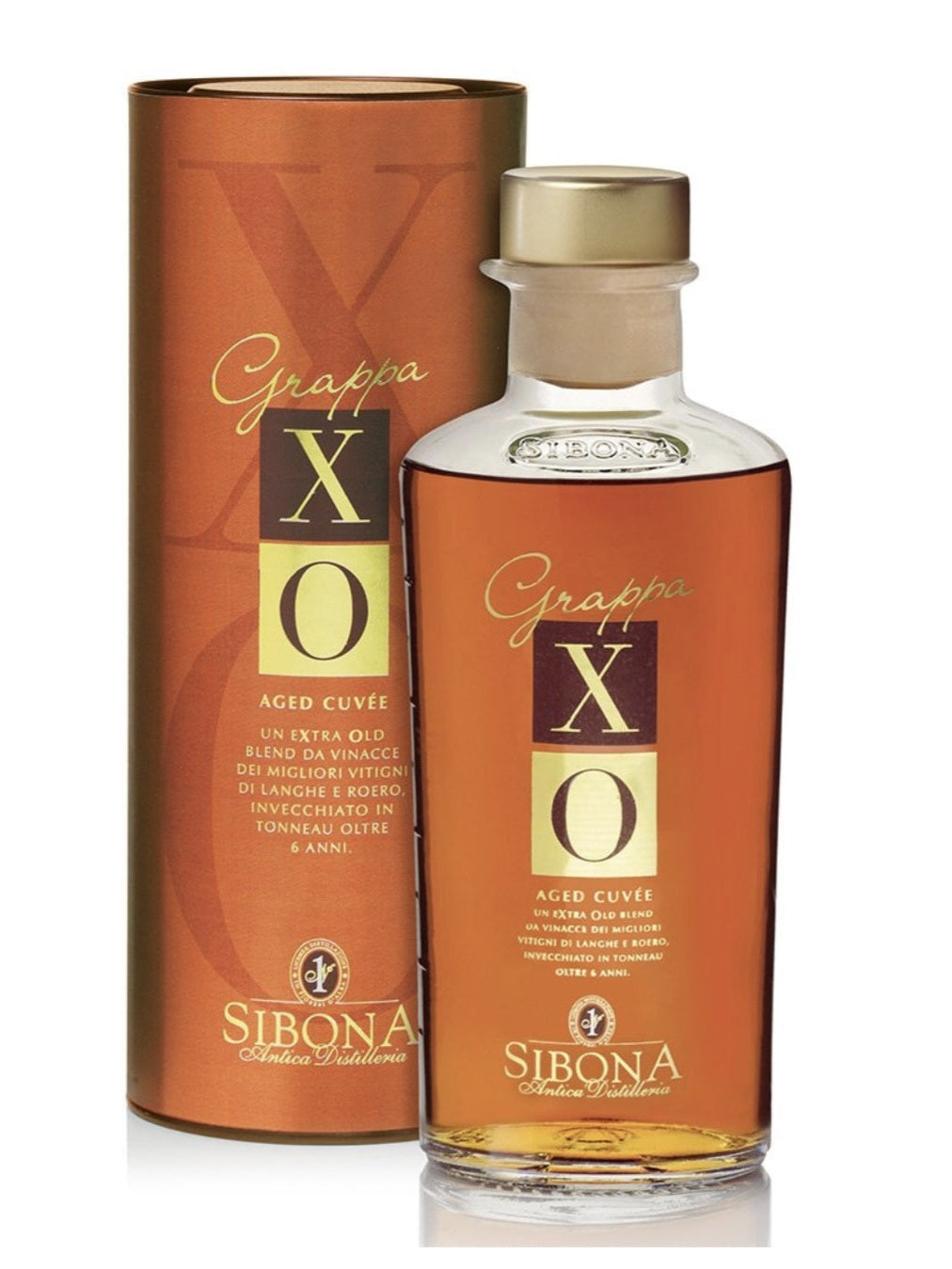 Grappa XO Aged Cuvée Extra Old con astuccio Distilleria Sibona