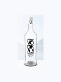 VODKA.5 Classic Italian vodka bottle with white cap and minimalist label design