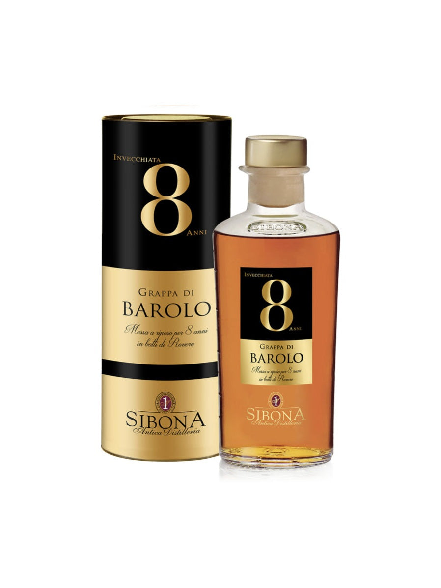 Grappa Riserva Barolo 8 Anni con astuccio Distilleria Sibona