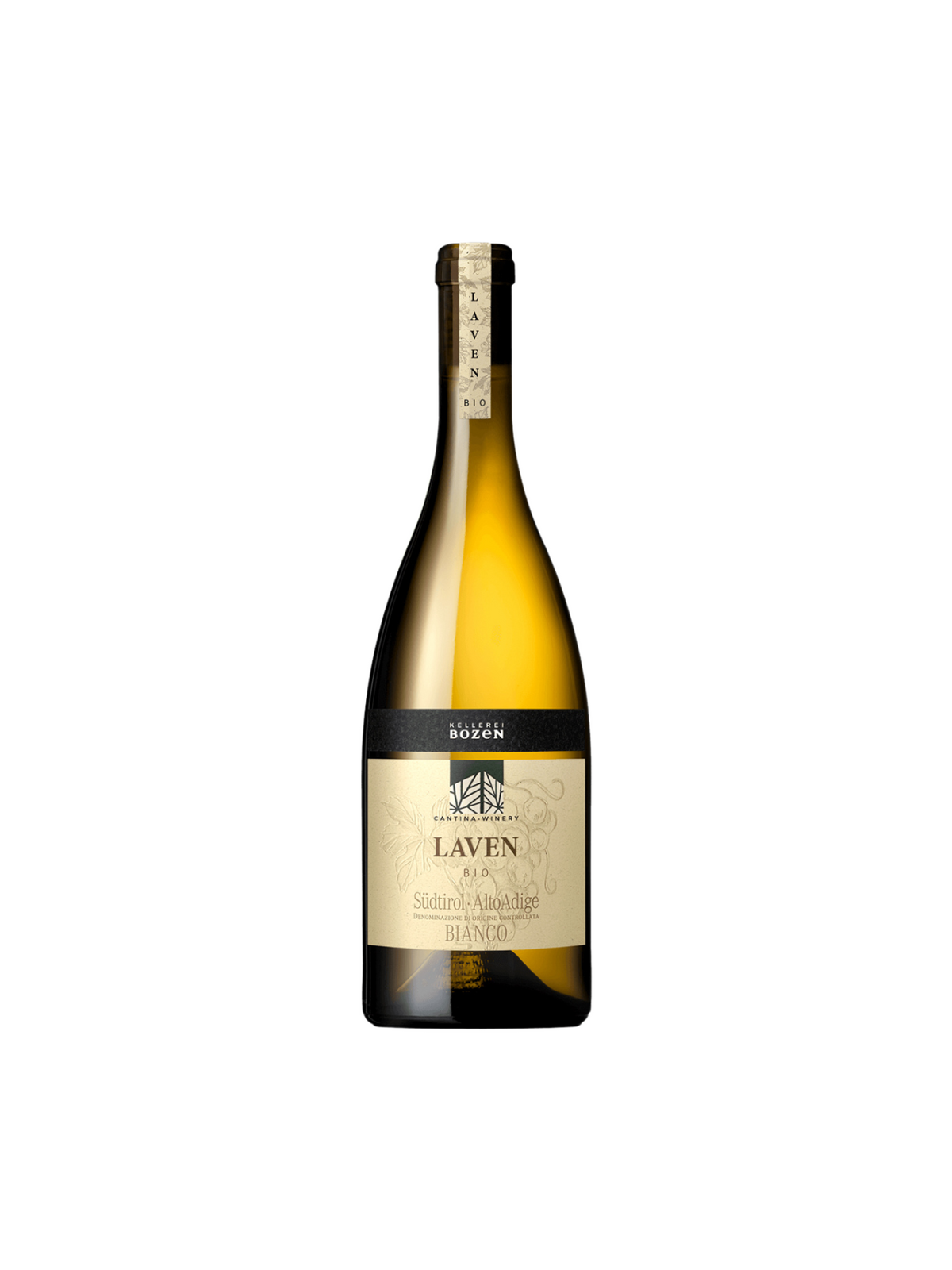 Laven Bianco Biologico Alto Adige DOC white wine bottle