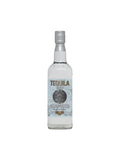 Tequila Acapulco Silver bottle with light blue label and gold text, 70cl